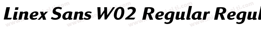 Linex Sans W02 Regular Regular字体转换